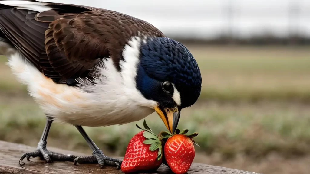 Can birds eat strawberries